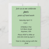 Officially Off the Quack Funny Retirement Einladung (Rückseite)