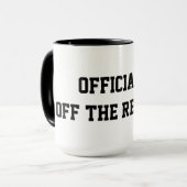 "Officially Off The Record" Court Reporter Coffee Tasse (Vorderseite Links)