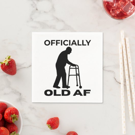Officially Old AF Serviette (Beispiel)