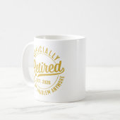 Officially Retired 2026 not My Problem Anymore Kaffeetasse (Vorderseite Links)