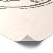 Officially Retired in Florida Tropical Beach Ocean Poster (Ecke)