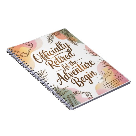 Officially Retired – Let the Adventure Begin Notizblock (Rechte Seite)