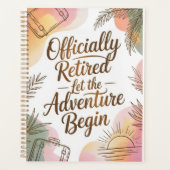 Officially Retired – Let the Adventure Begin Planer (Vorderseite)