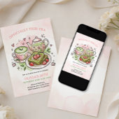 Officially Thir-Tea Matcha Tea Party 30th Birthday Einladung