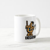 Offisa Pupp: "Judge, Jury, Exekutivorgan" Kaffeetasse (VorderseiteRechts)