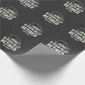 Offishally remüde Est. 2025 Ruhestand Fisher Vater Geschenkpapier (Ecke)