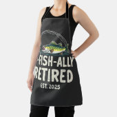 Offishally remüde Est. 2025 Ruhestand Fisher Vater Schürze (InSitu)