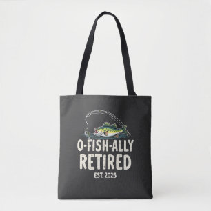 Offishally remüde Est. 2025 Ruhestand Fisher Vater Tasche