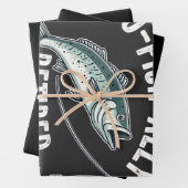 Offishally Ruhestand 2025 Fisher Vater Ruhestand Geschenkpapier Set (Beispiel)