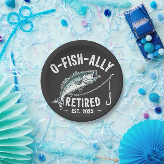Offishally Ruhestand 2025 Fisher Vater Ruhestand Pappteller (Party)