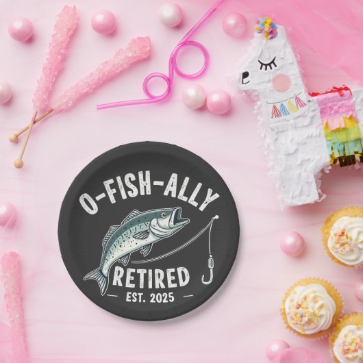 Offishally Ruhestand 2025 Fisher Vater Ruhestand Pappteller (Party)