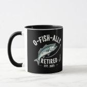 Offishally Ruhestand 2025 Fisher Vater Ruhestand Tasse (Links)