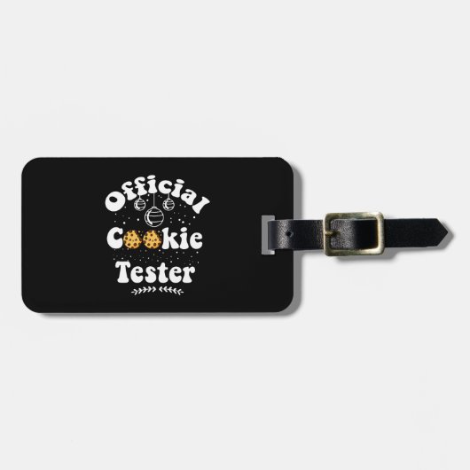 Offizial Cookie Test Cookie Lovers Christmas Gepäckanhänger (Vorderseite horizontal)