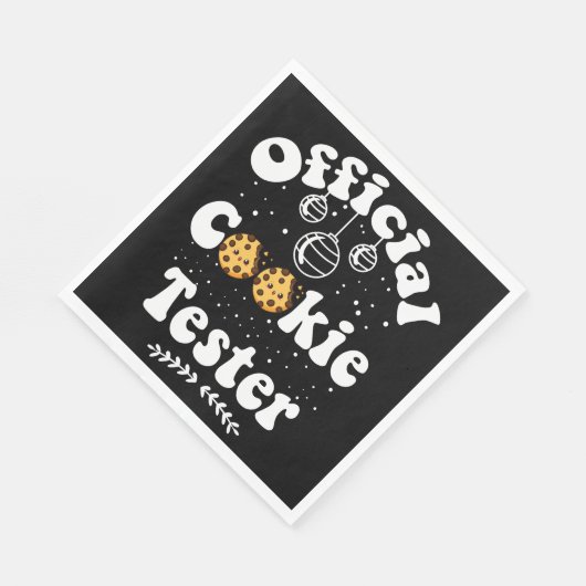 Offizial Cookie Test Cookie Lovers Christmas Serviette (Ecke)