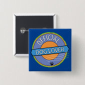 Offizial Dog Lover Button (Vorne & Hinten)