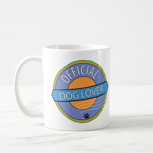 Offizial Dog Lover Kaffeetasse (Links)