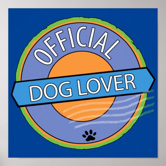 Offizial Dog Lover Poster (Vorne)