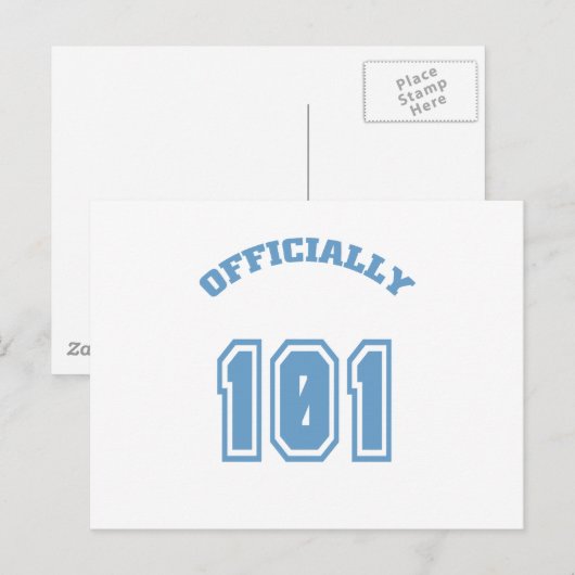 Offiziell 101 postkarte (Vorne/Hinten)
