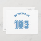 Offiziell 103 postkarte (Vorne/Hinten)