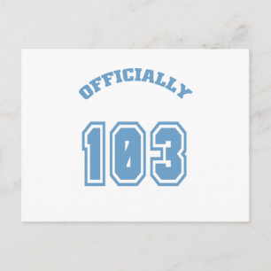Offiziell 103 postkarte