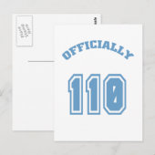 Offiziell 110 postkarte (Vorne/Hinten)