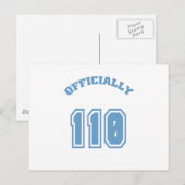 Offiziell 110 postkarte (Vorne/Hinten)