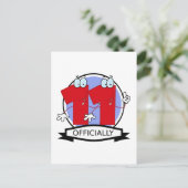 Offiziell 11 Geburtstagsbanner Postkarte (Stehend Vorderseite)