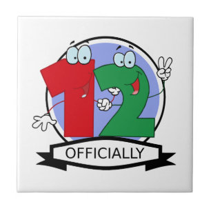 Offiziell 12 Geburtstagsbanner Fliese