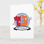 Offiziell 13 Geburtstagsbanner Karte (Gelbe Blume)