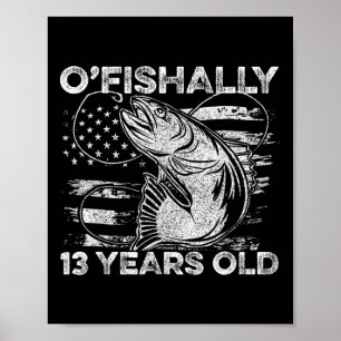 Offiziell 13 Jahre altes Shirt 13. Geburtstag Ange Poster