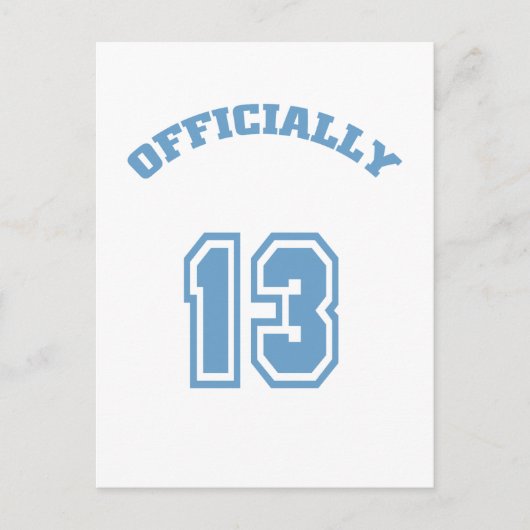 Offiziell 13 postkarte (Vorderseite)