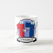 Offiziell 17 Geburtstagsbanner Kaffeetasse (Mittel)