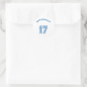 Offiziell 17 runder aufkleber (Tasche)