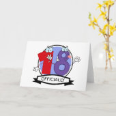 Offiziell 18 Geburtstagsbanner Karte (Gelbe Blume)