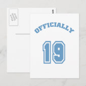 Offiziell 19 postkarte (Vorne/Hinten)