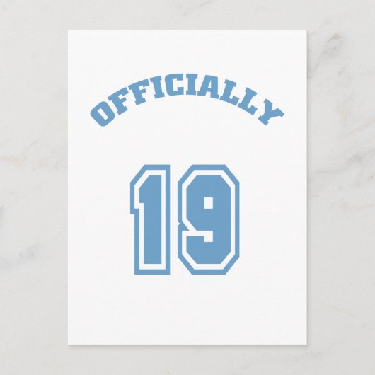 Offiziell 19 postkarte (Vorderseite)