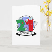 Offiziell 21 Geburtstagsbanner Karte (Gelbe Blume)