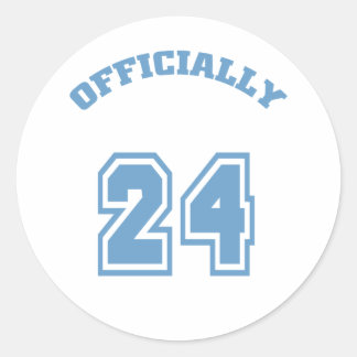 Offiziell 24 runder aufkleber