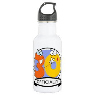 Offiziell 30 Geburtstagsbanner Edelstahlflasche