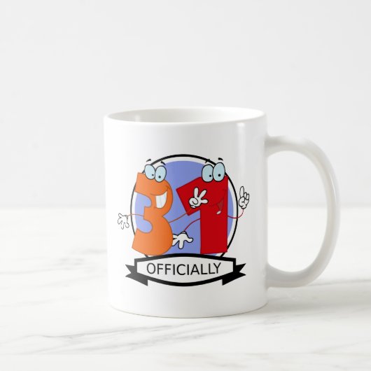 Offiziell 31 Geburtstagslogo Kaffeetasse (Rechts)