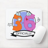 Offiziell 36 Geburtstagsbanner Mousepad (Mit Mouse)
