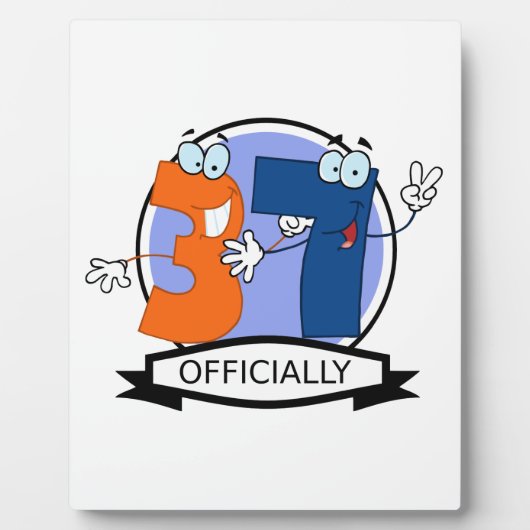 Offiziell 37 Geburtstagsbanner Fotoplatte (Vorderseite)