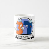 Offiziell 37 Geburtstagsbanner Kaffeetasse (Mittel)
