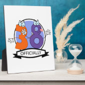 Offiziell 38 Geburtstagsbanner Fotoplatte (Seite)