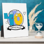 Offiziell 40 Geburtstagsbanner Fotoplatte (Seite)
