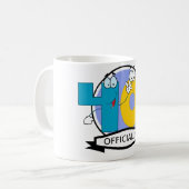 Offiziell 40 Geburtstagsbanner Kaffeetasse (Vorderseite Links)