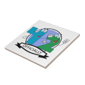 Offiziell 42 Geburtstagsbanner Fliese (Seite)