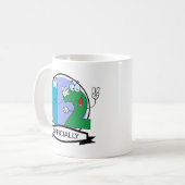 Offiziell 42 Geburtstagsbanner Kaffeetasse (Vorderseite Links)