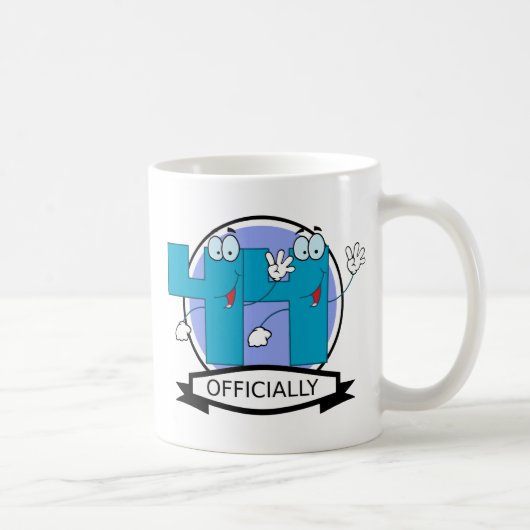 Offiziell 44 Geburtstagsbanner Kaffeetasse (Rechts)