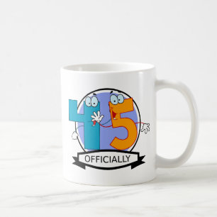 Offiziell 45 Geburtstagsbanner Kaffeetasse